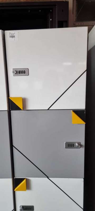 Employee Lockers with number lock mechanism.