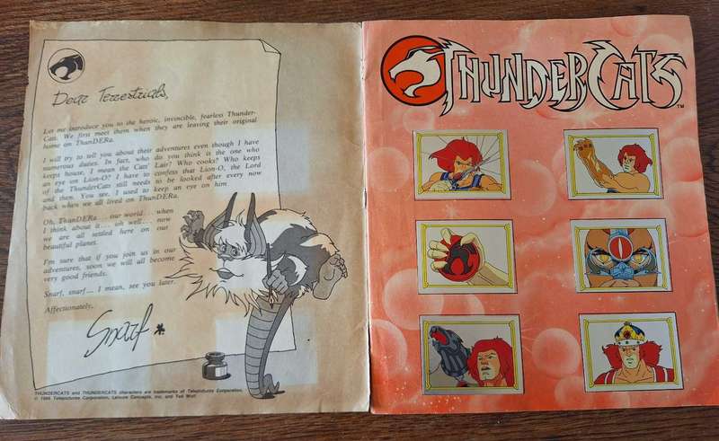 1986 Thundercats Panini Sticker Album