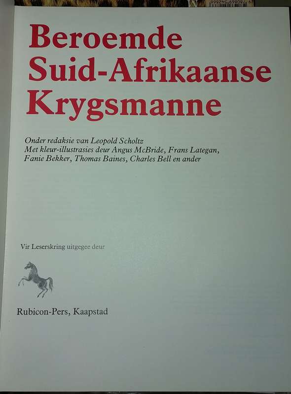 BEROEMDE SUID-AFRIKAANSE KRYGSMANNE