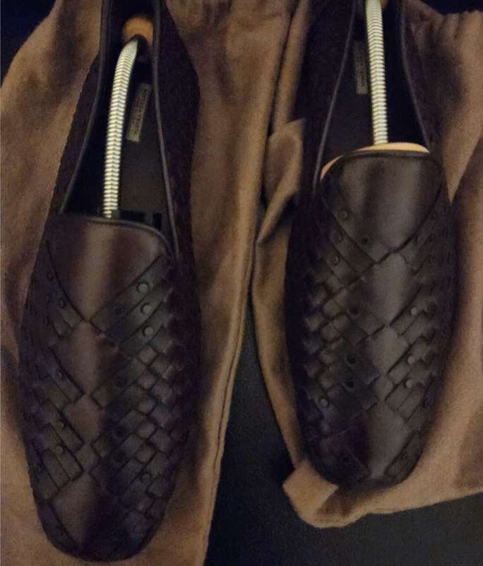 Bottega Veneta Intrecciato Leather Studded Loader
