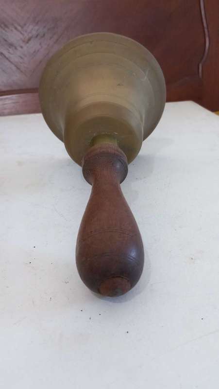 Large Brass school bell vintage