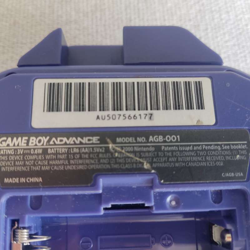 Gameboy Advance AGB-001 with light attachment