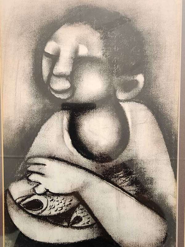 Charcoal Schetch -In the manner of David Mbele