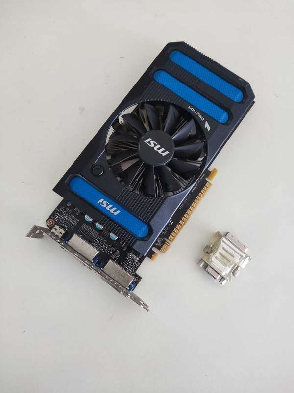 MSI GTX650 1GB GDDR5 Graphics card**with VGA Adaptor**Working great