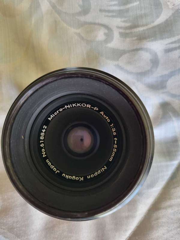 Vintage Tamron and Nikkor film camera lenses