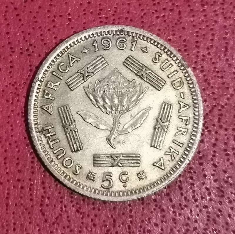 1961 SA 5 Cents