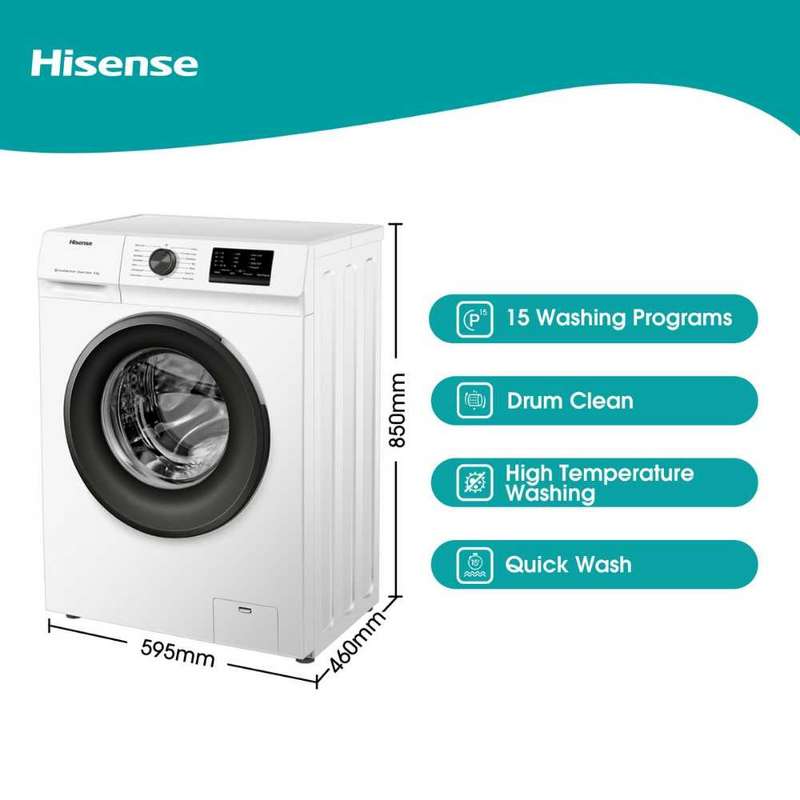 Hisense 6kg Front Loader Silver WFVC6010S