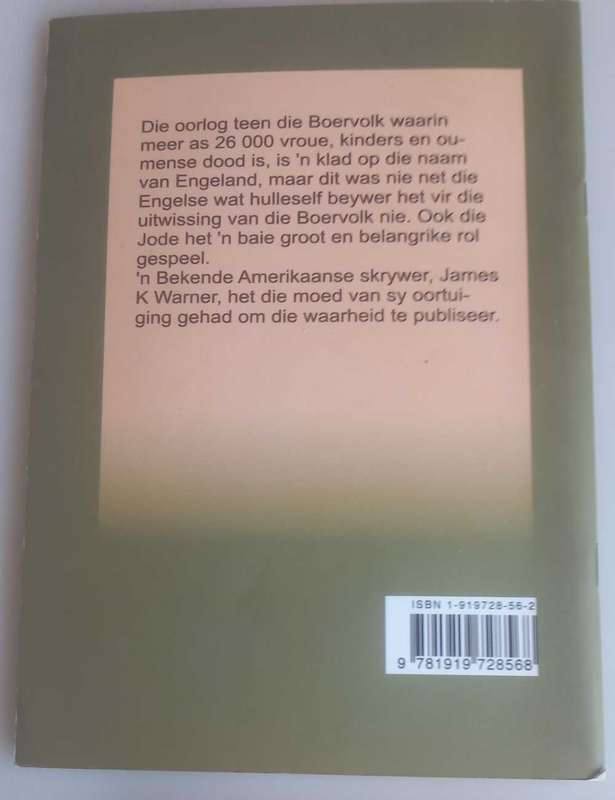 Die Anglo-Boereoorlog agter die skerms deur James K Warner