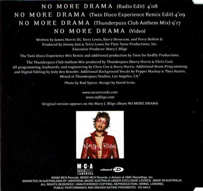 Mary J Blige  No More Drama (2002, CD)