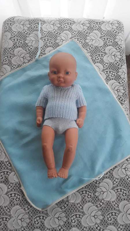 VINTAGE ANATOMICALLY CORRECT  BABY BOY DOLL - 40 CM - 1990`S