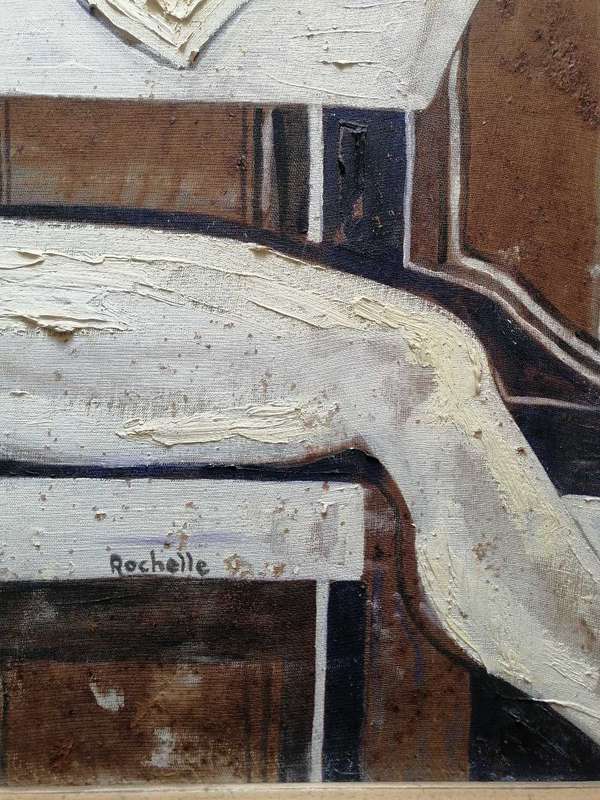 Very rare!! Rochelle feinstein oils on canvas board