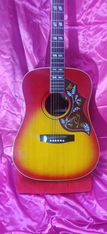 Hondo hummingbird acoustic guitar top