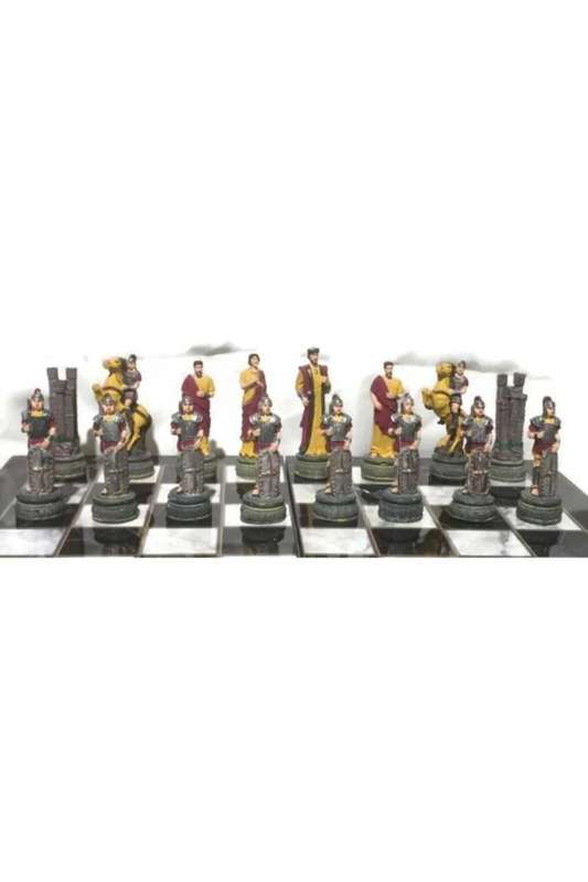 Troy Chess Set Chess Jewelry Hand Painting