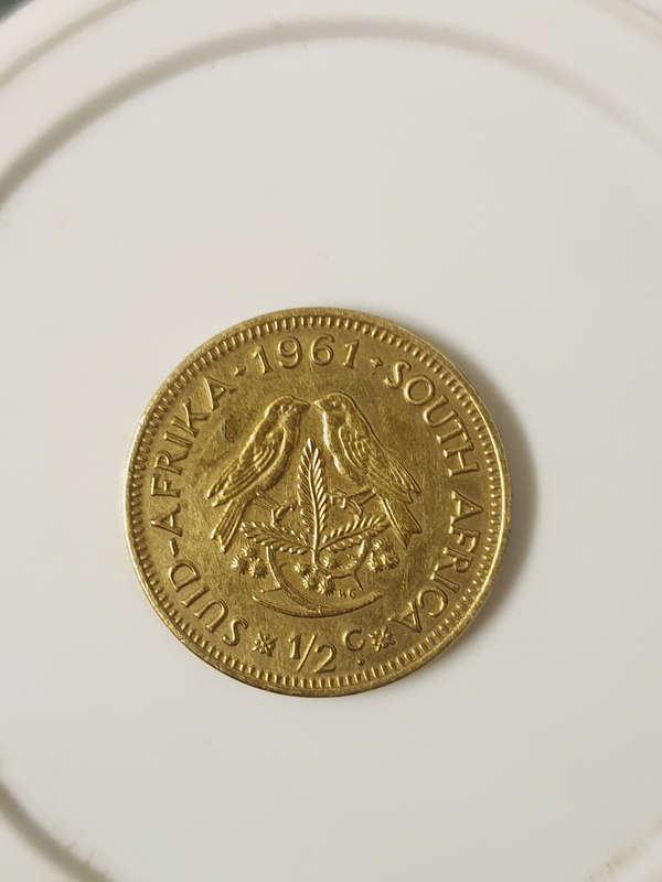 SUID-AFRIKA · 1961 · SOUTH AFRICA * ½ c. *