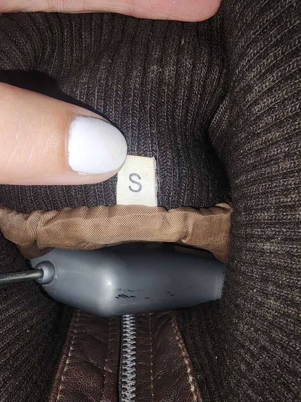 Ladies Genuine Leather Zip Up Jacket