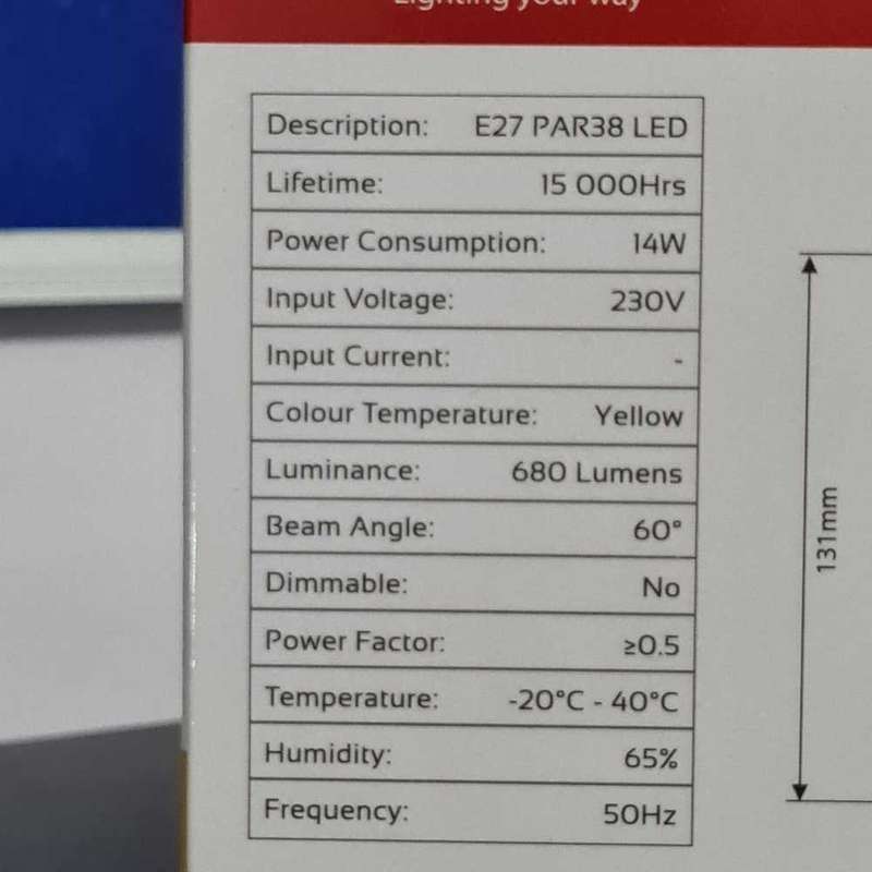 Eurolux Yellow LED lights