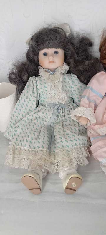Trio of Porcelain Dolls