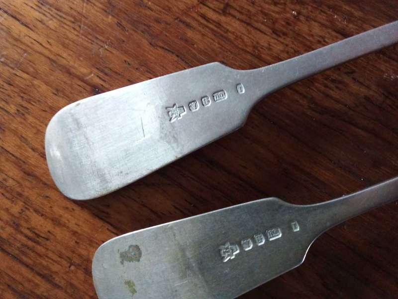 Sterling silver forks x 4