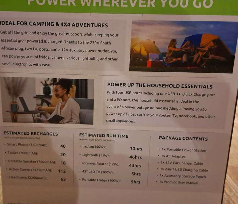Gizzu 518wh portable power station