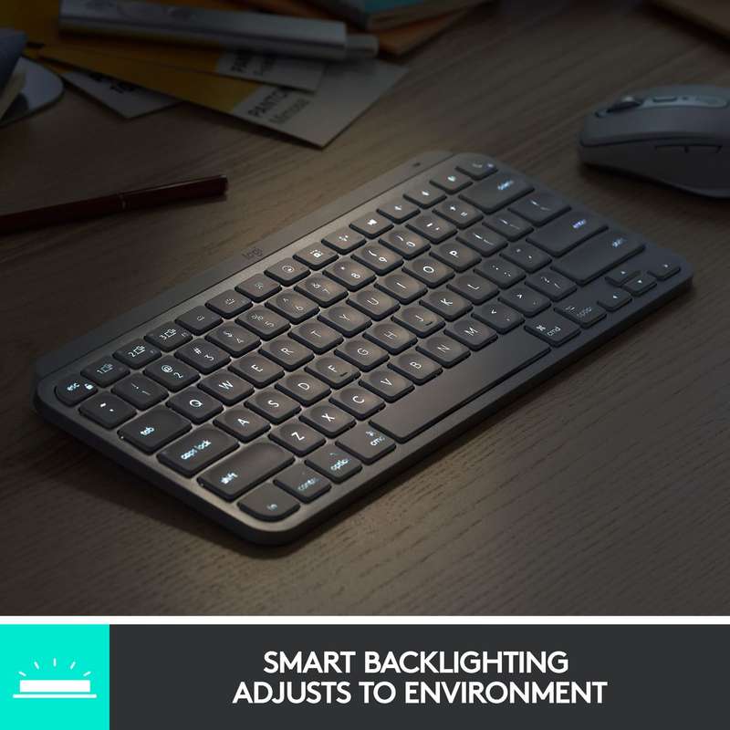 Logitech MX Keys Mini Wireless Illuminated Keyboard Graphite (920-010498)