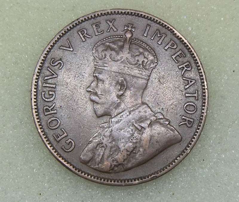 1935 SOUTH AFRICAN ONE PENNY COIN