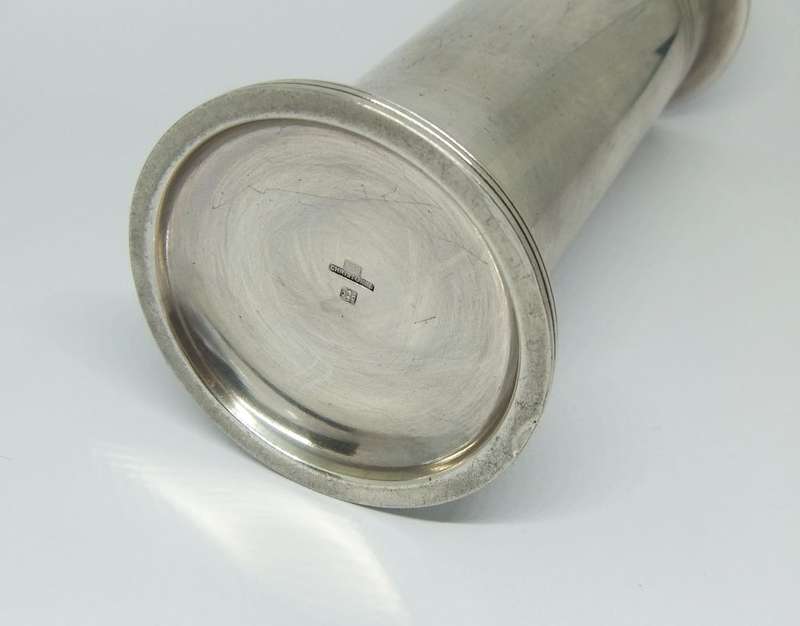 RARE FIND !! A SMALL SILVERPLATED VASE BY CHRISTOFLE OF FRANCE MADE BETWEEN 1935-1983