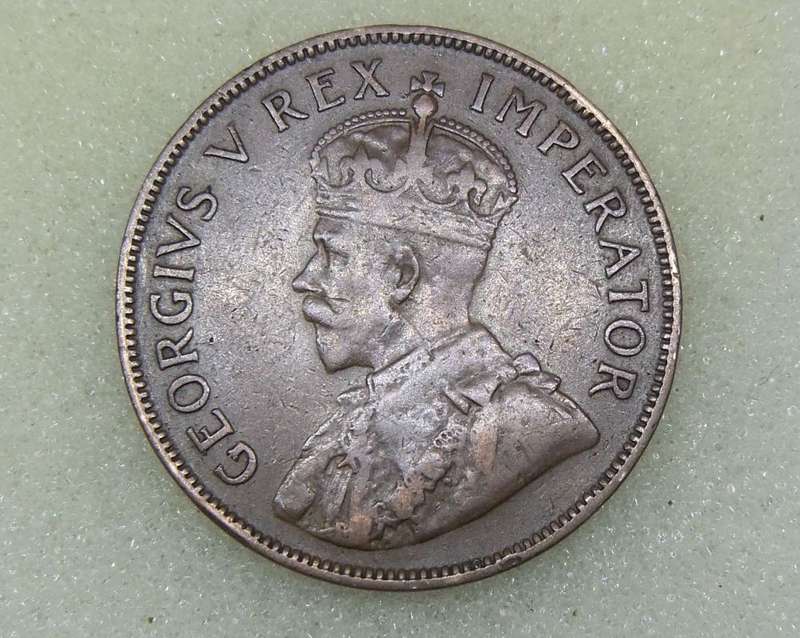 1935 SOUTH AFRICAN ONE PENNY COIN