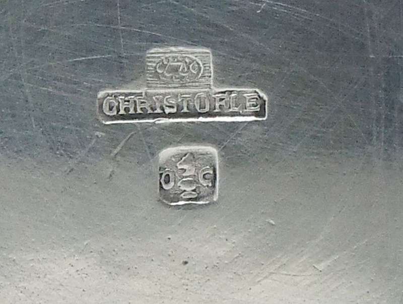 RARE FIND !! A SMALL SILVERPLATED VASE BY CHRISTOFLE OF FRANCE MADE BETWEEN 1935-1983