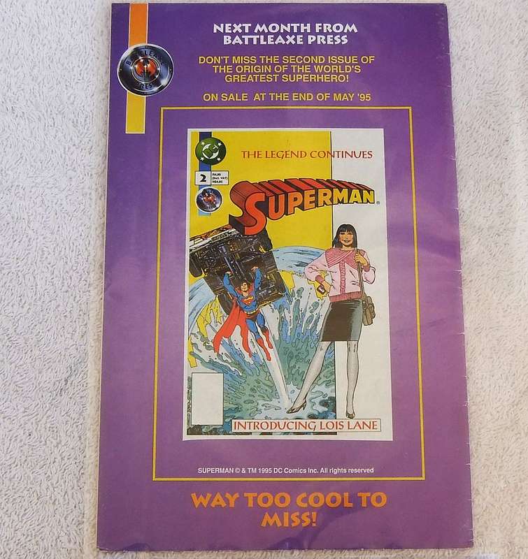 DC COMICS - BATTLEAXE PRESS ( SOUTH AFRICAN ) - SUPERMAN #1 THE LEGEND BEGINS