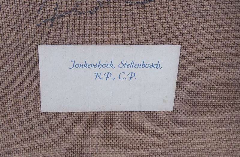 AN OLD PRINT OF A LANDSCAPE PAINTING OF JONKERSHOEK BY SA`S MOST WELL KNOWN ARTIST JH PIERNEEF !!
