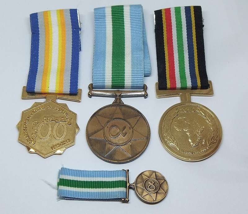 COOL FIND !! A LOT OF FOUR POLICE RELATED MEDALS WITH ORIGINAL RIBBONS IN GREAT CONDITION !!