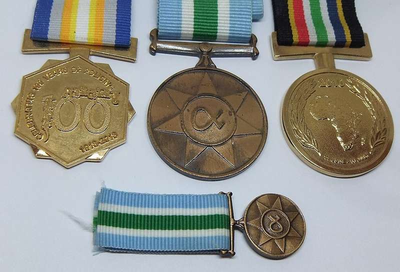 COOL FIND !! A LOT OF FOUR POLICE RELATED MEDALS WITH ORIGINAL RIBBONS IN GREAT CONDITION !!