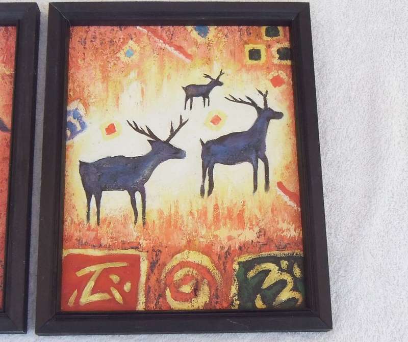 DOUBLE DEAL !! TWO SIGNED ORIGINAL OIL ON CANVAS BOARD PAINTINGS - BID FOR BOTH !!