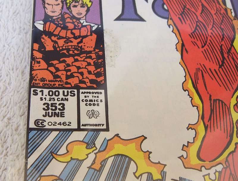 1991 MARVEL COMICS - FANTASTIC FOUR #353 - KEY ISSUE - FIRST APPEARANCE OF MR MOBIUS