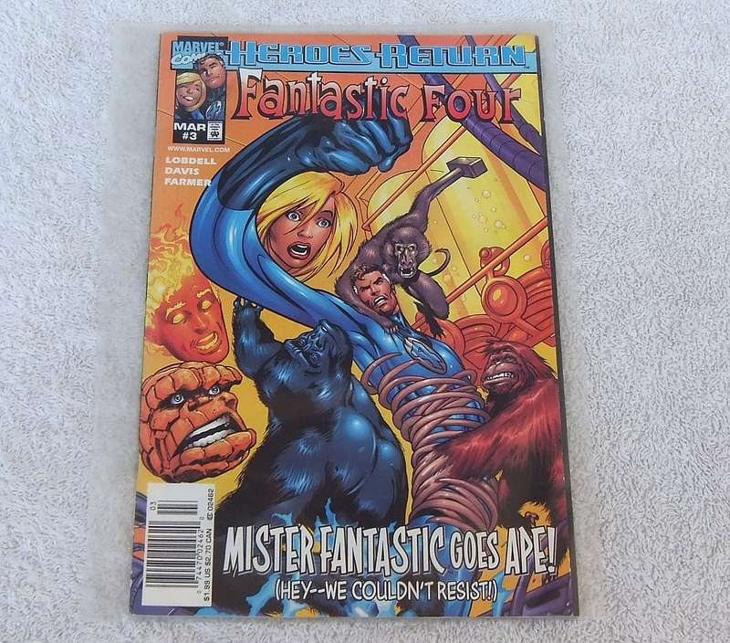 1998 MARVEL COMICS - FANTASTIC FOUR #3 ( MR FANTASTIC GOES APE ! )
