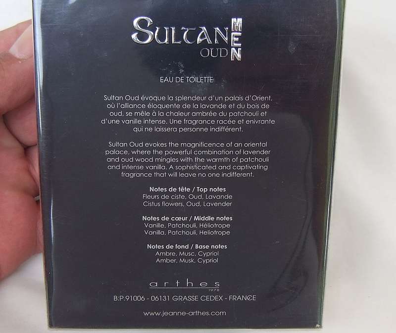 MADE IN FRANCE - 100 ML "" SULTANE OUD MENS COLOGNE ""- ONLY 1 AVAILABLE - NEW / SEALED