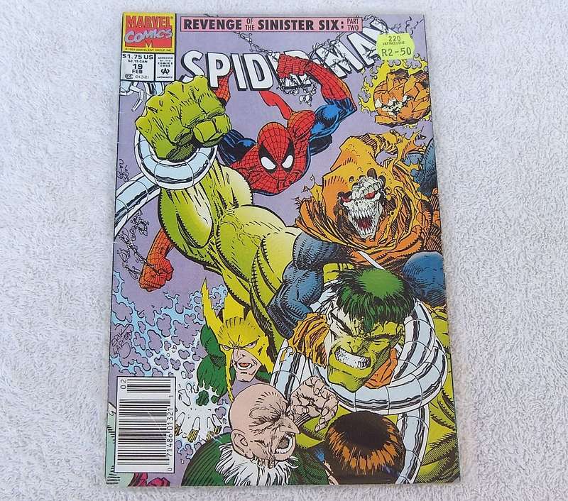 1991 MARVEL COMICS - SPIDER-MAN #19 ( REVENGE OF THE SINISTER SIX , PART TWO )