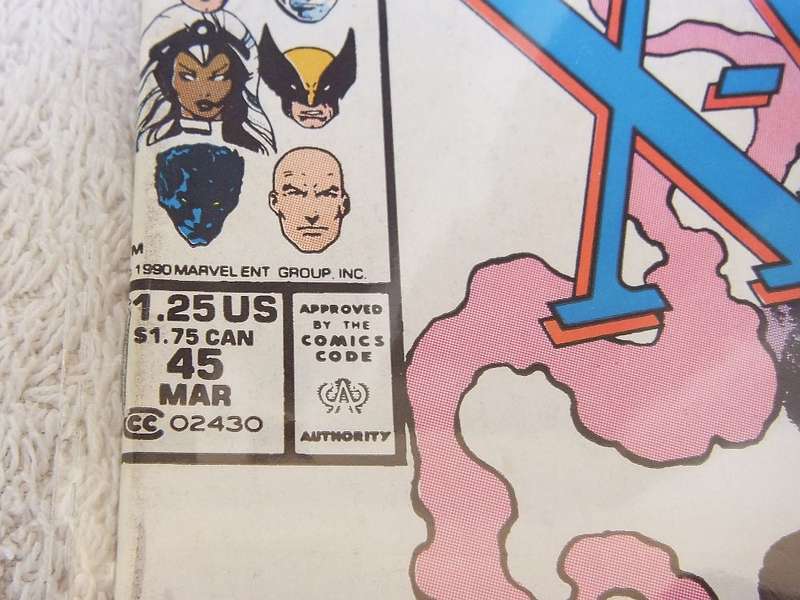 1990 MARVEL COMICS - X-MEN CLASSIC #45