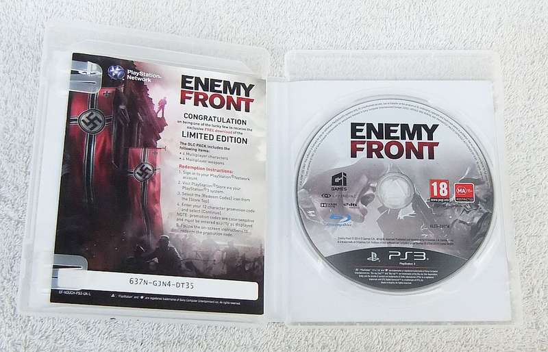 PLAYSTATION 3 GAME - ENEMY FRONT - LIMITED EDITION