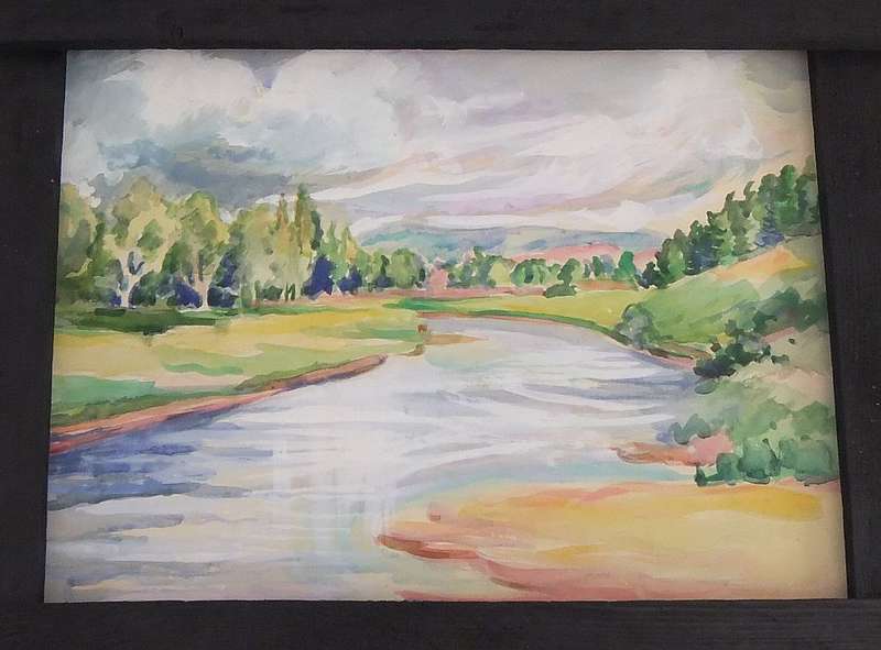 AN ORIGINAL WATERCOLOUR PAINTING BY HEDWIG BRECHER EIBUSCHITZ - UNFRAMED
