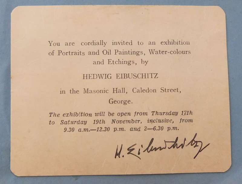 AN ORIGINAL SIGNED SKETCH BY HEDWIG BRECHER EIBUSCHITZ - UNFRAMED
