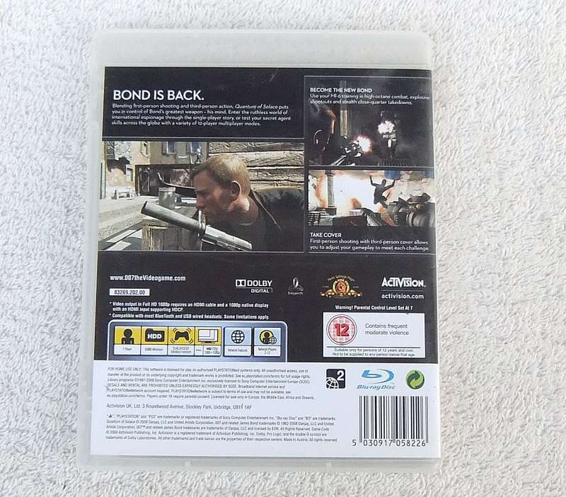 PLAYSTATION 3 GAME - 007 QUANTUM OF SOLACE