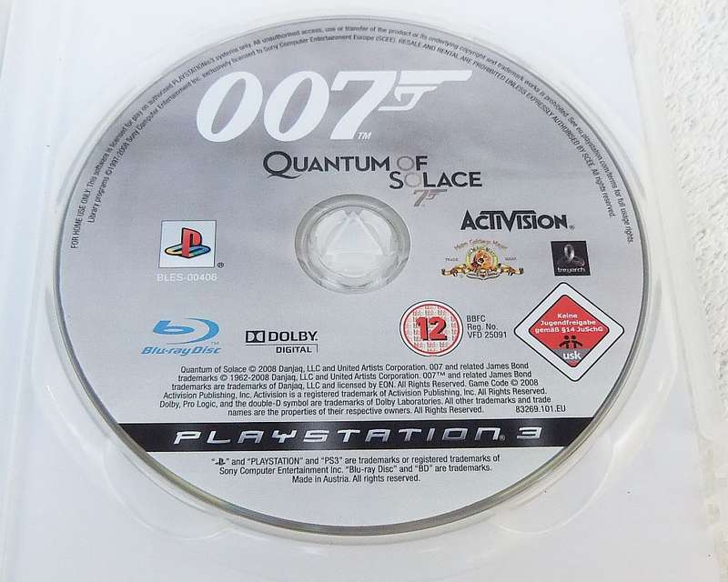 PLAYSTATION 3 GAME - 007 QUANTUM OF SOLACE
