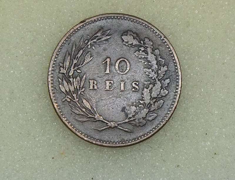 1891 PORTUGUESE 10 REIS COIN