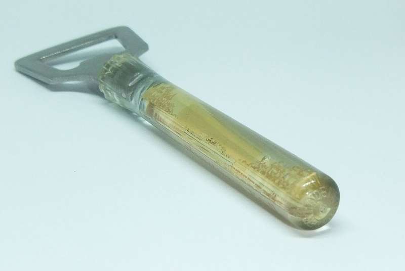 A VINTAGE BOTTLE OPENER FROM THE NIAGARA FALLS CANADA WITH MOVING BOAT FEATURE