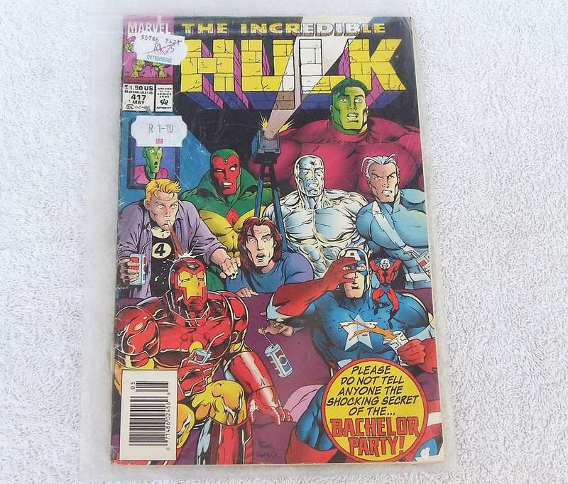 1994 MARVEL COMICS - THE INCREDIBLE HULK #417 ( Infamous risque Bachelor Party issue )