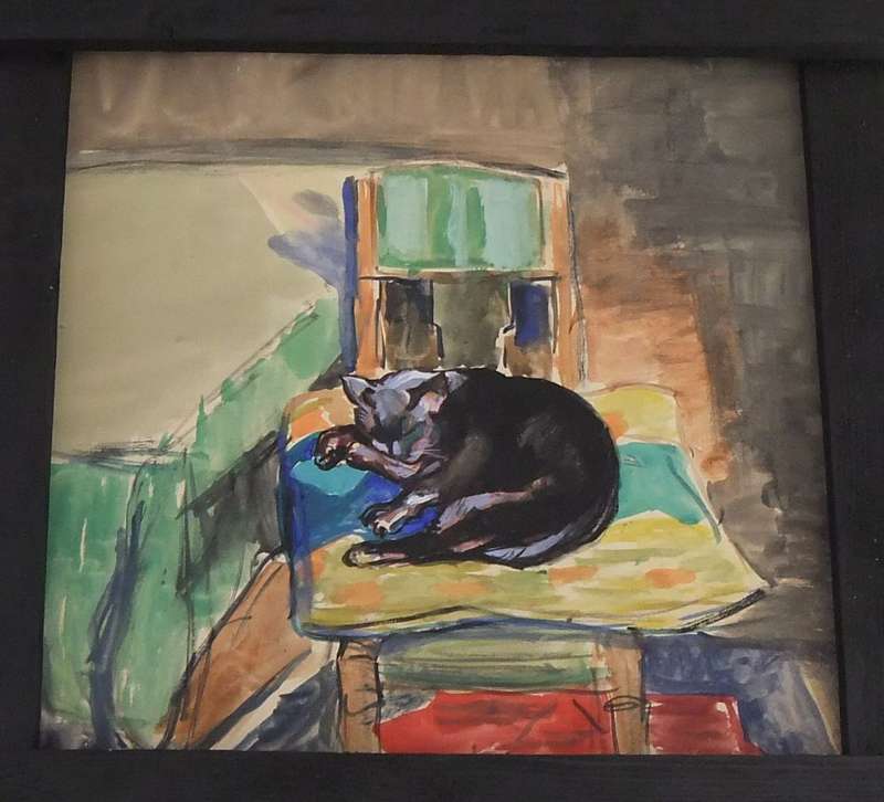 AN ORIGINAL WATERCOLOUR PAINTING BY HEDWIG BRECHER EIBUSCHITZ - UNFRAMED