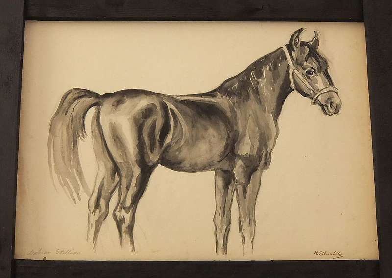AN ORIGINAL WATERCOLOUR PAINTING BY HEDWIG BRECHER EIBUSCHITZ - UNFRAMED