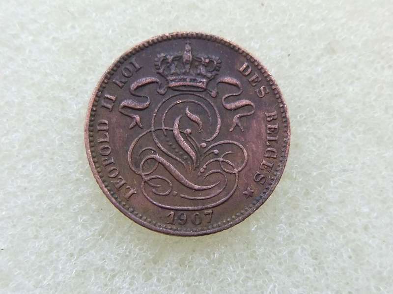 1907 BELGIUM 1 CENT COIN
