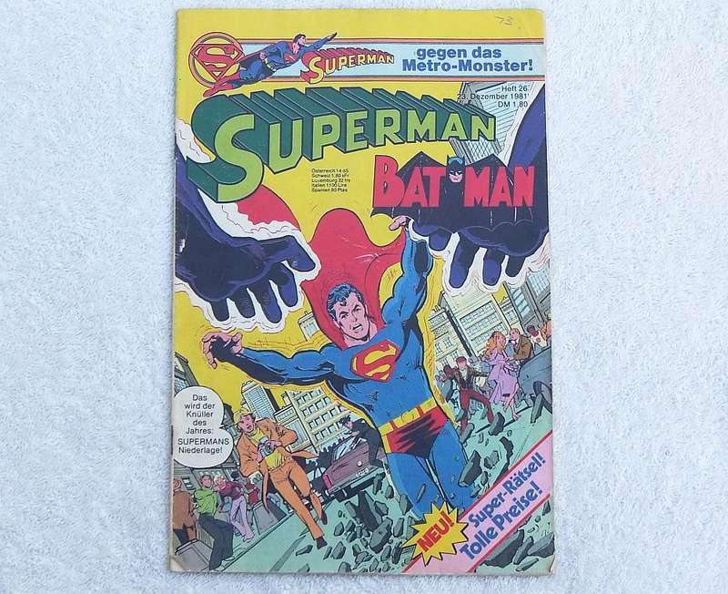 1981 GERMAN SUPERMAN / BATMAN COMIC #26